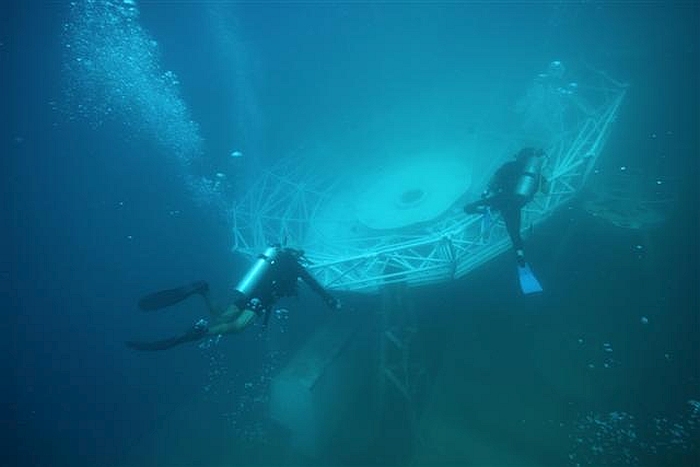 Vandenberg Satellite Dishes Underwater